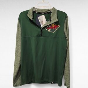 Minnesota Wild NHL Fanatics Quarter-Zip Pullover Size Small
